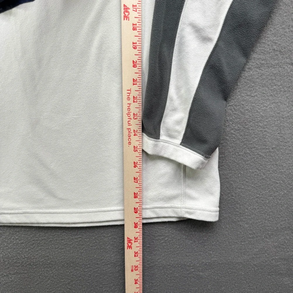 The North Face Fleece Pullover Mens XL White TKA 100 Quarter‎ Zip Hiking Layer